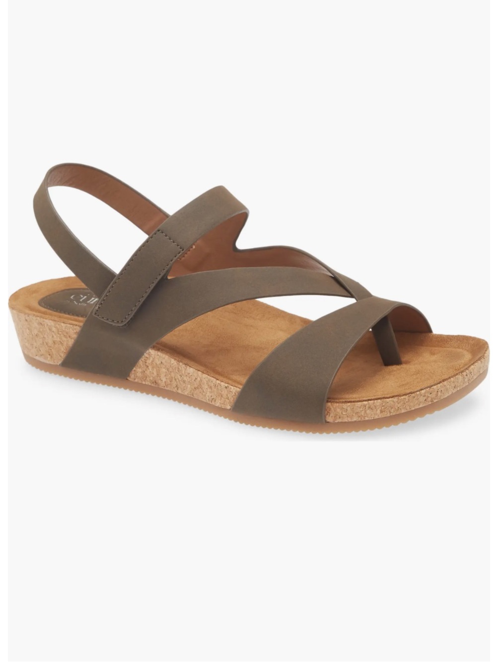 Eurosoft by Sofft Gannon Slingback Sandal Wedge Brown 8 New